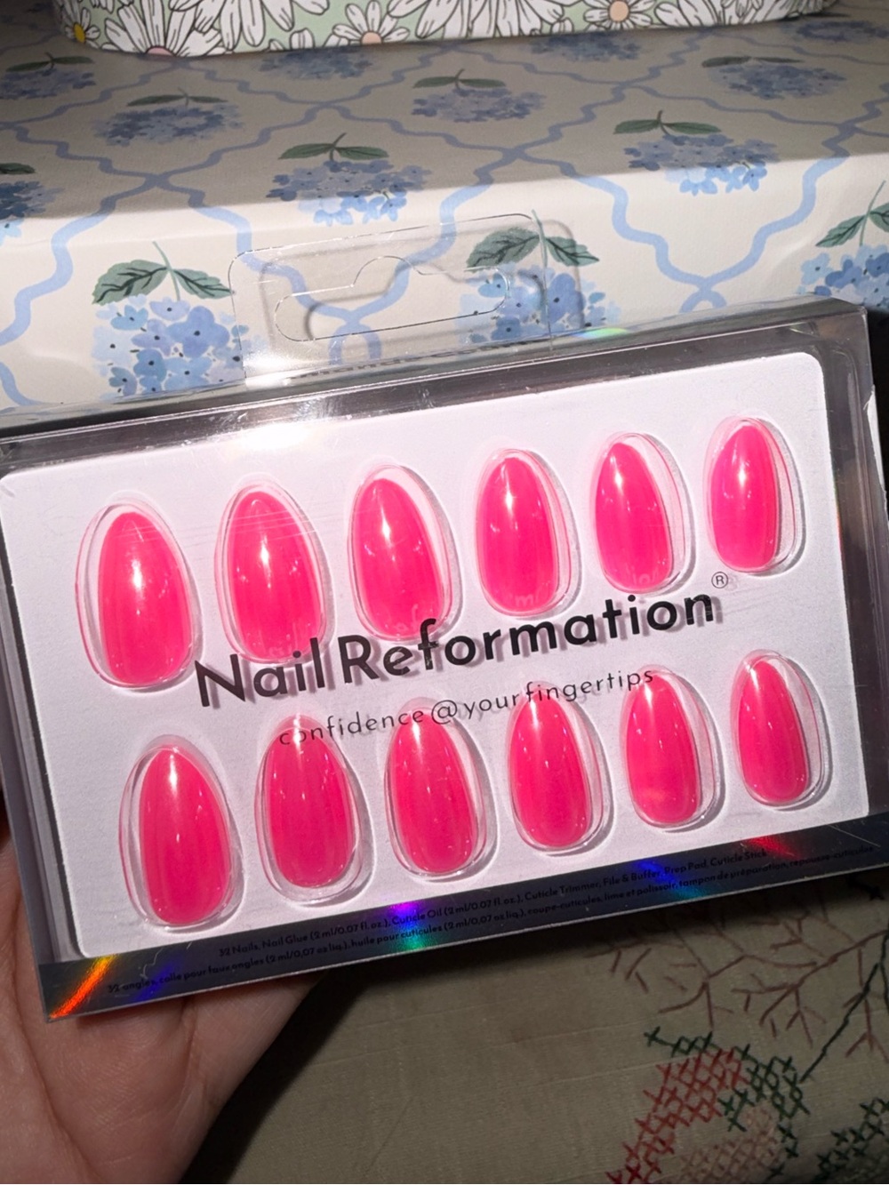 Nail Reformation Hot Pink Press-On Nails